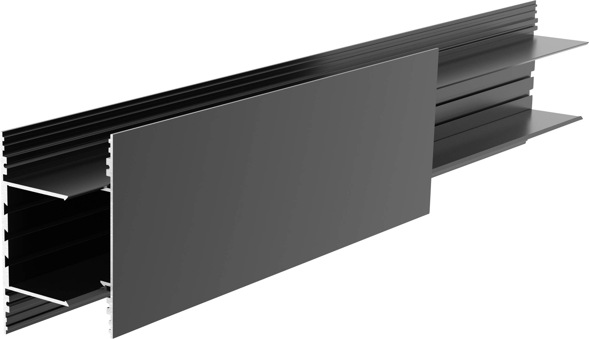 Deko Light 970586 PLANO BSH aluminij (D x Š x V) 2000 x 38 x 85 mm Piece 1 kos
