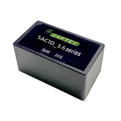 Elektronska komponenta z napisom 'GAPTEC 5AC1D_3.6 series', skladen z RoHS, modelna številka 2416.