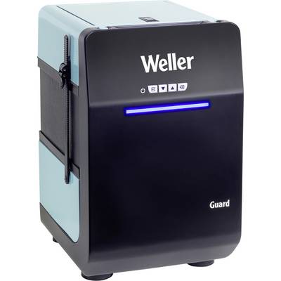 Kompakten modro-črn Weller čistilec zraka z napisom 'Guard', primeren za uporabo v elektronskih delavnicah.