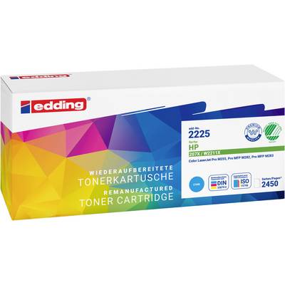 Edding toner zamenjava HP 207X (W2211X) kompatibilnost cianova 2450 Strani EDD-2225 18-2225-0