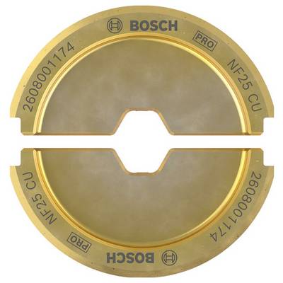 Krožna žaga z zlato zaščitno plastjo, značilna za obdelavo kovin. Označena z 'BOSCH PRO' in serijskimi številkami na površini.