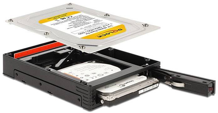 Delock 47224 zamenljiv okvir za trdi disk SATA-3