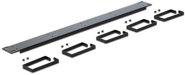 Delock 42496 19 palec organizator kablov za omrežne omare 1 U intenzivna črna (RAL 9005)-3