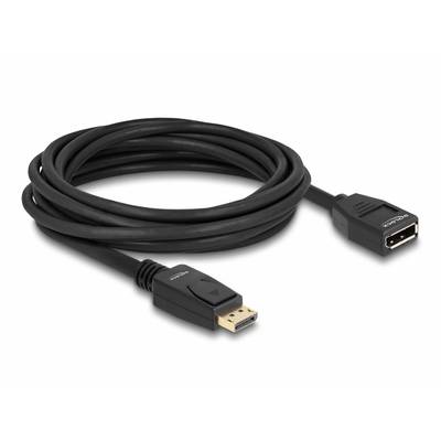Črn DisplayPort kabel, ki je zvit. Levo vtič, desno priključek za povezavo naprav.