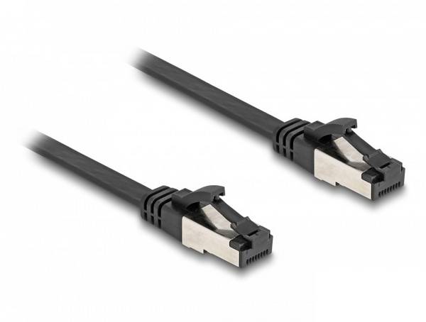 Delock 80178 RJ45 omrežni kabel, Patch kabel CAT 8.1 U/FTP 0.50 m črna  1 kos