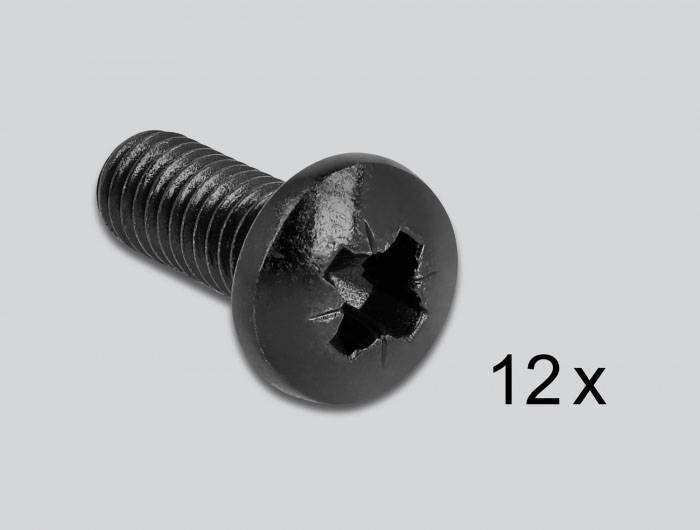 Delock 43377 19 palec stenski nosilec 3 U črna-4