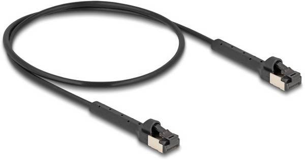 Delock 80939 RJ45 omrežni kabel, Patch kabel CAT 8.1 U/FTP 0.50 m črna 1 kos