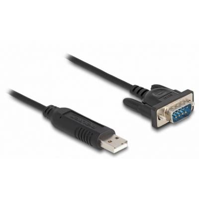 USB na serijski adapter s priključkom USB na levi strani in priključkom DB9 na desni strani. Primeren za povezavo med napravami USB in RS232.