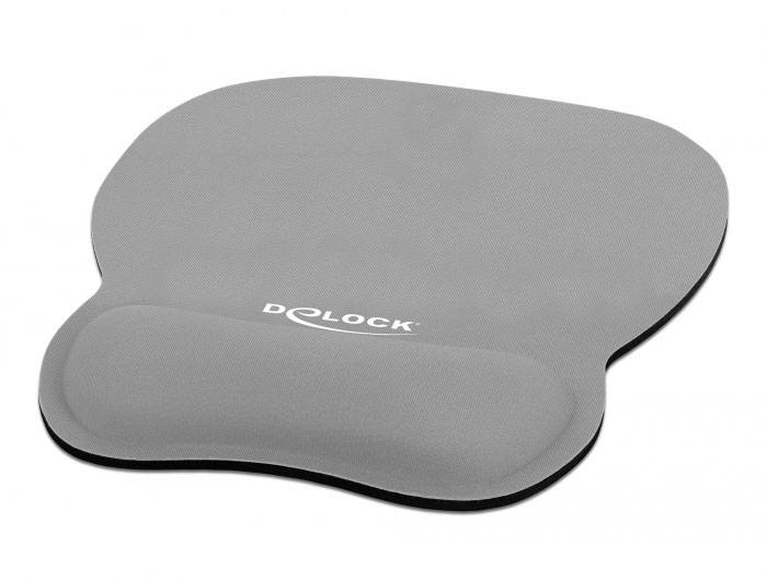 Delock 12698 podloga za miško ergonomski, fleksibilen siva-1
