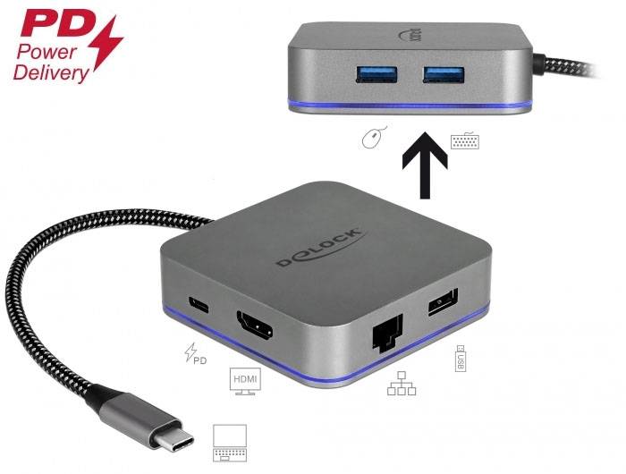 Delock USB-C® priključna postaja 87742-5