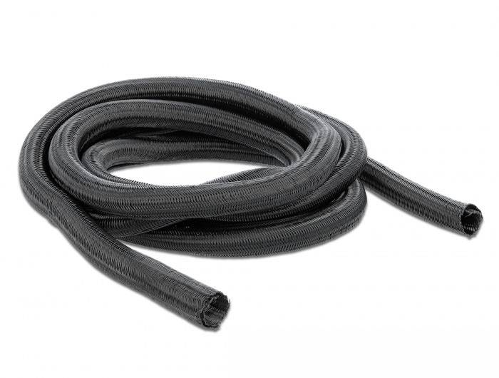 Delock 18855 18855 pletena cev črna poliester 2 m 20 mm (max) 1 kos-1