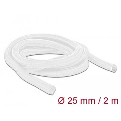 Delock 20701 20701 pletena cev bela poliester 2 m 26 mm (max) 1 kos-0