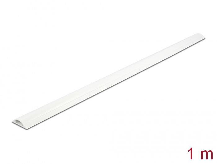 Delock kanal za kable PVC bela (D x Š x V) 1 m x 30 mm x 8 mm 1 kos 20704-2