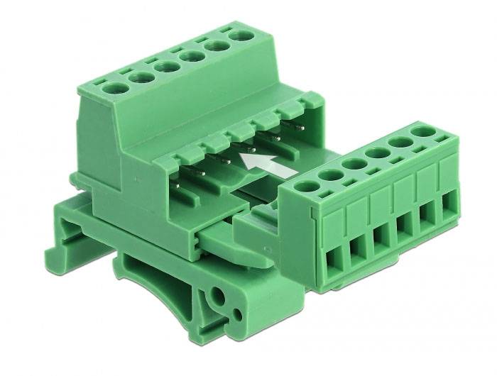 Delock 66080 omrežni modul vijačna pritrditev neopremljeno zelena-2