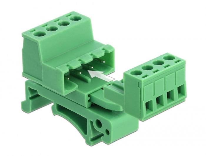 Delock 66079 omrežni modul vijačna pritrditev neopremljeno zelena-2