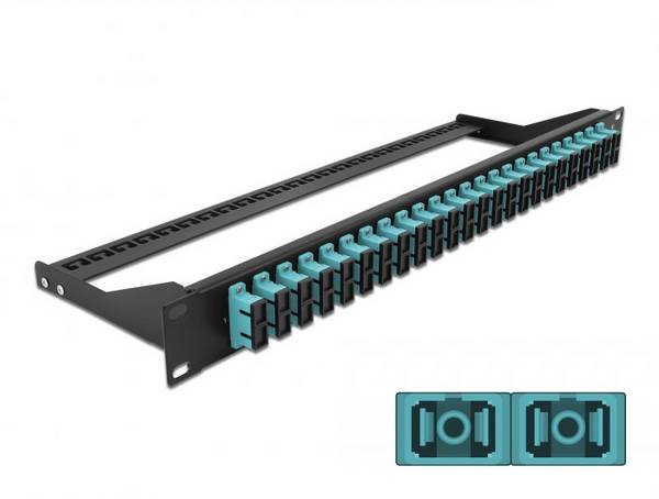 Delock 43395 Patch panel za optična vlakna 24 vrat SC 1 U