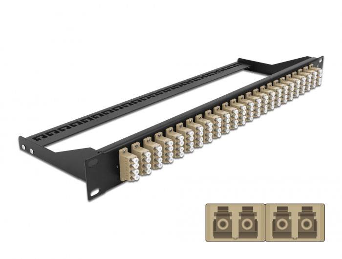Delock 43400 Patch panel za optična vlakna 24 vrat SC 1 U-1