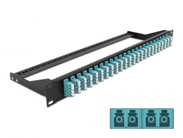 Delock 43401 Patch panel za optična vlakna 24 vrat LC 1 U
