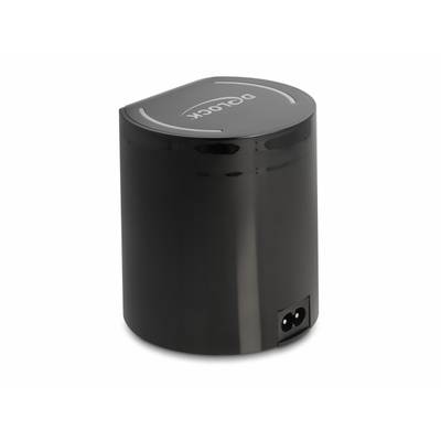 Delock 41441 USB napajalnik 58 W USB-C®, USB-A Qi Wireless Charging črna vtičnica brezžični polnilnik, hitri polnilnik-0