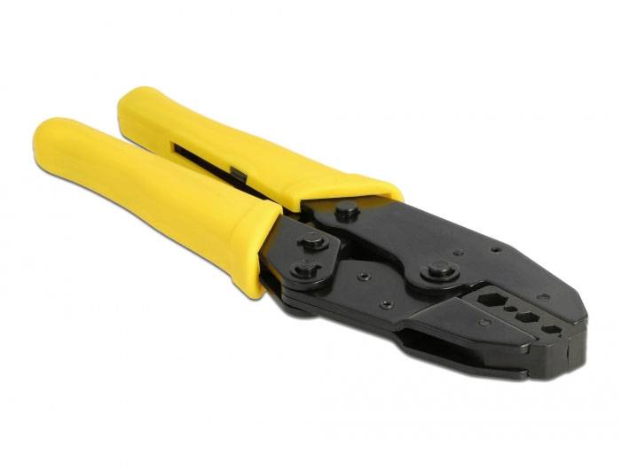 Delock 90527 90527 klešče za stiskanje koaksialni vtični priključek prevlečene z gumo RG58, RG59, RG62, RG6-2