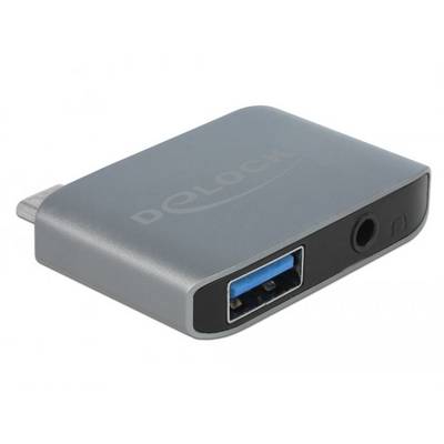 Delock USB-C®, avdio adapter [1x moški konektor USB-C® - 1x priključna doza za 3,5 mm banana moški konektor, USB 3.0 vti-0