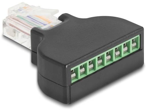 Delock RJ45 omrežni adapter kabel [1x RJ45 vtič - 1x vtičnica] črna-2