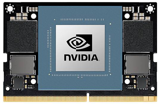 Grafični procesorski čip z logotipom Nvidia, nameščen na tiskanem vezju.