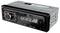 Avtoradio z digitalnim zaslonom in vrtljivim gumbom. Oznaka: 'JBL'. Funkcije: USB, AUX, Bluetooth. Zaslon prikazuje 'Loud' in 'FM'.