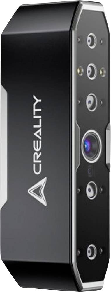 Črn 3D-skener z več senzorji in logotipom 'Creality'