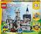 Lego Creator 3-v-1 Srednjeveški konjenik grad set za starost 9+, model 31168, vključuje 1371 kosov. Škatla prikazuje grad in alternativne zgradbe.