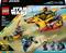 LEGO Star Wars komplet 'The Force Burner Snowspeeder' vključuje vesoljsko plovilo, mini figurice z laserskimi meči in komponente, primerne za otroke, starejše od 7 let.