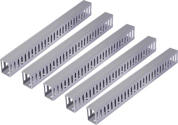 Sygonix SY-6801170 kanalski sistem ožičenja  (D x Š x V) 2000 x 60 x 80 mm 5 kos siva