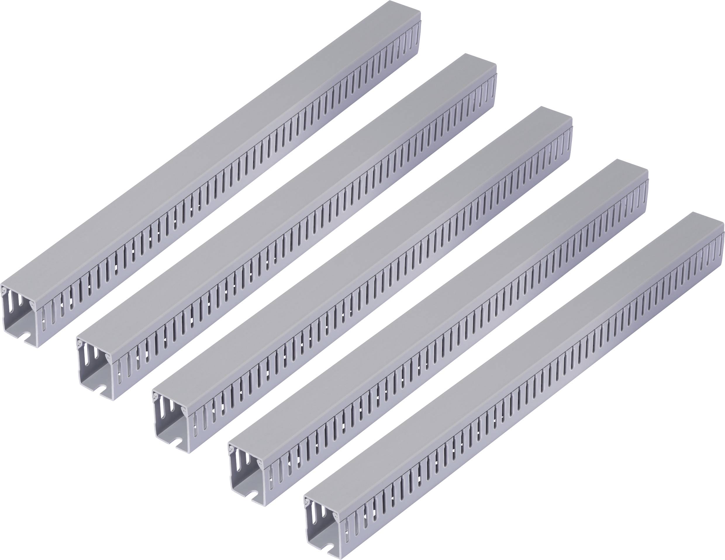 Sygonix SY-6801172 kanalski sistem ožičenja (D x Š x V) 2000 x 33 x 45 mm 5 kos siva-0