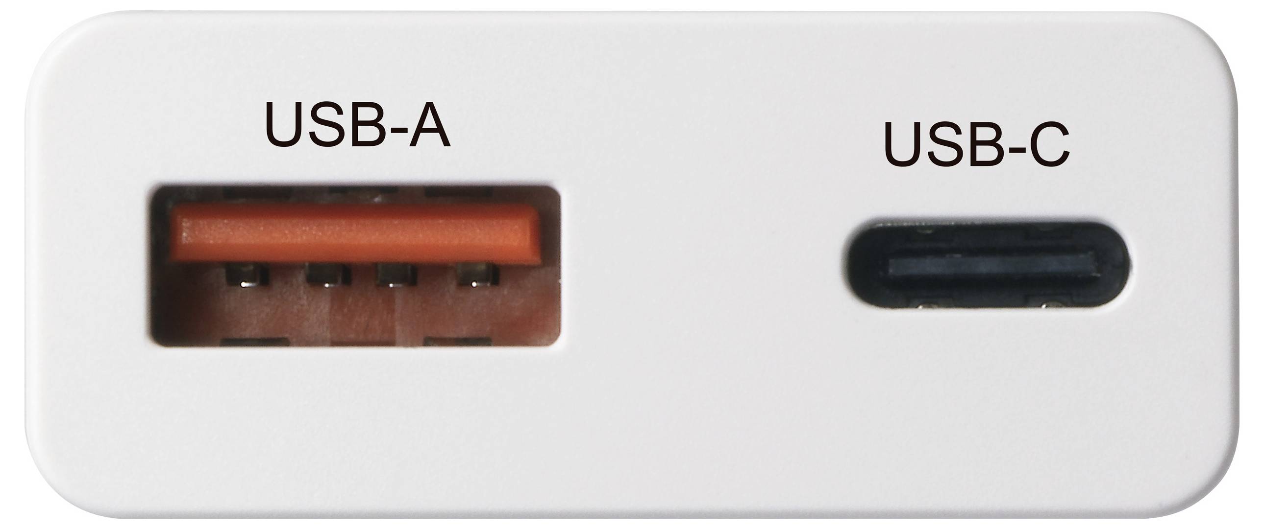 VOLTCRAFT UC-1C1A30W01 USB napajalnik 30 W 1x USB-A, 1x USB-C® Fast Charge, Power Delivery 3.0 bela GaN-1