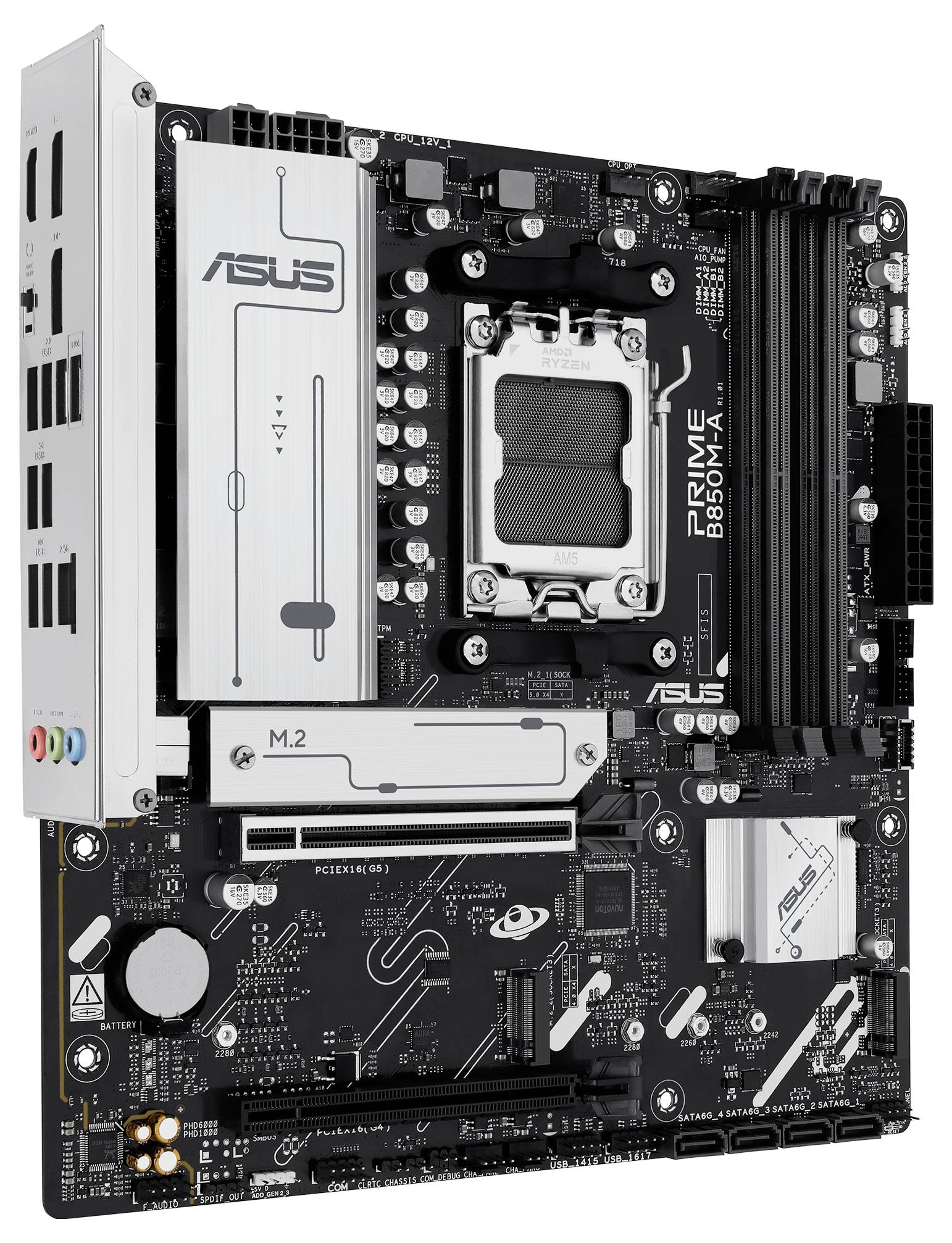 Asus PRIME B850M-A-CSM matična plošča Podnožje (PC) #####AMD AM5 Faktor oblike (podrobnosti) Micro-ATX Matična plošča-na-2
