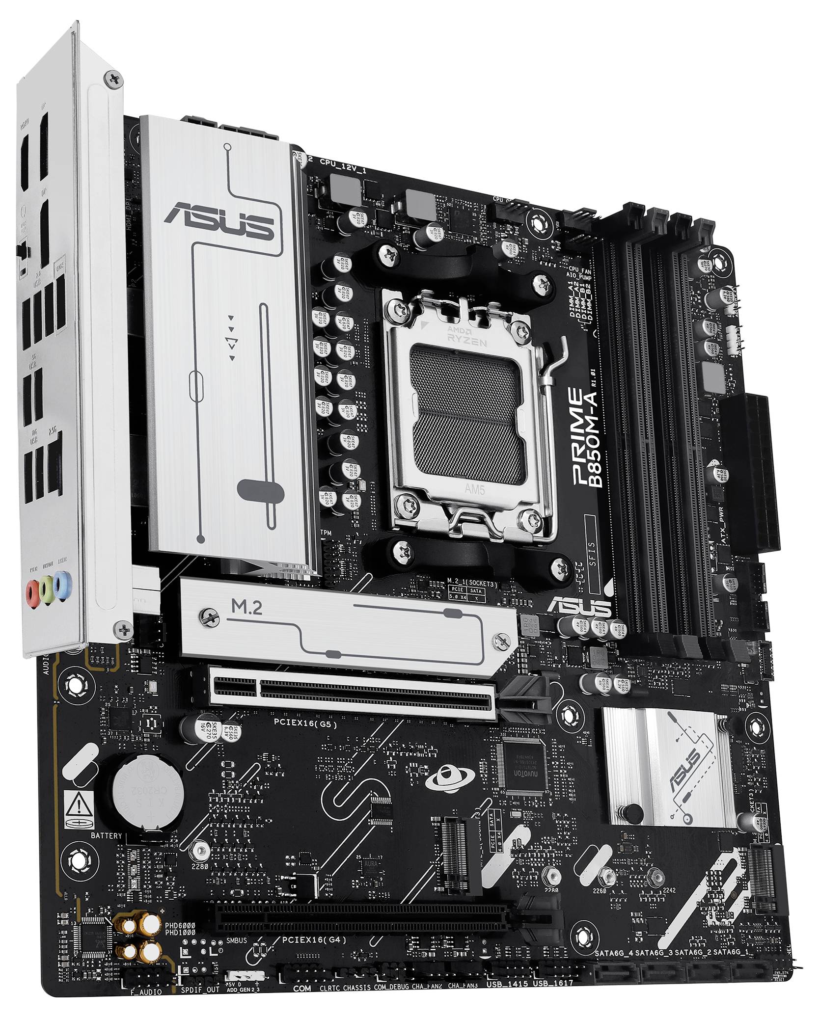 Asus PRIME B850M-A-CSM matična plošča Podnožje (PC) #####AMD AM5 Faktor oblike (podrobnosti) Micro-ATX Matična plošča-na-3