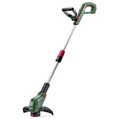 Zelen električni obrezovalnik trave z dolgim ročajem in ergonomskim oprijemom, primeren za natančno košenje trave in plevela.