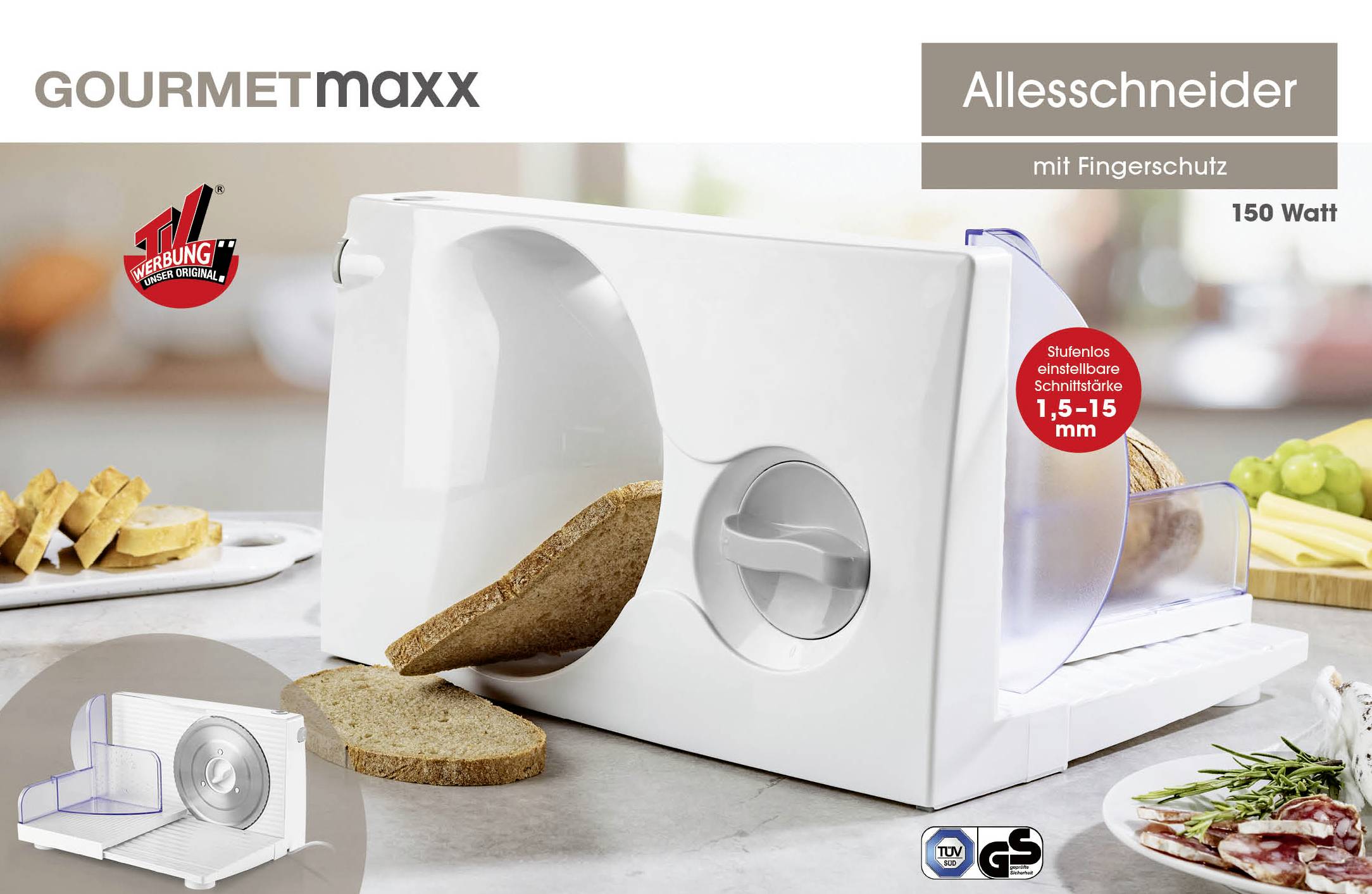 GourmetMaxx vsestranski rezalnik 15284 bela-7