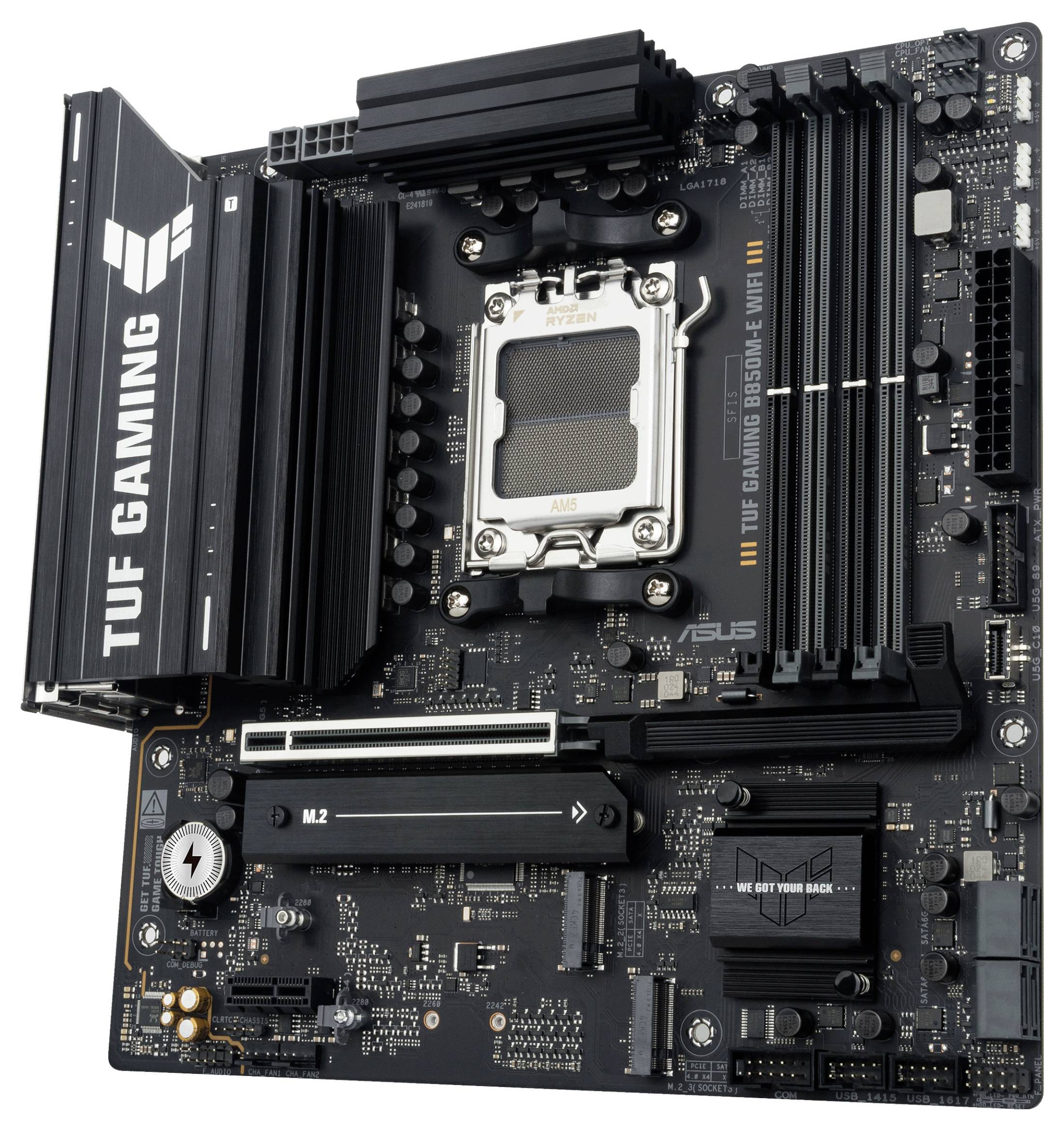 Asus TUF B850M-E matična plošča Podnožje (PC) #####AMD AM5 Faktor oblike (podrobnosti) Micro-ATX Matična plošča-nabor či-3