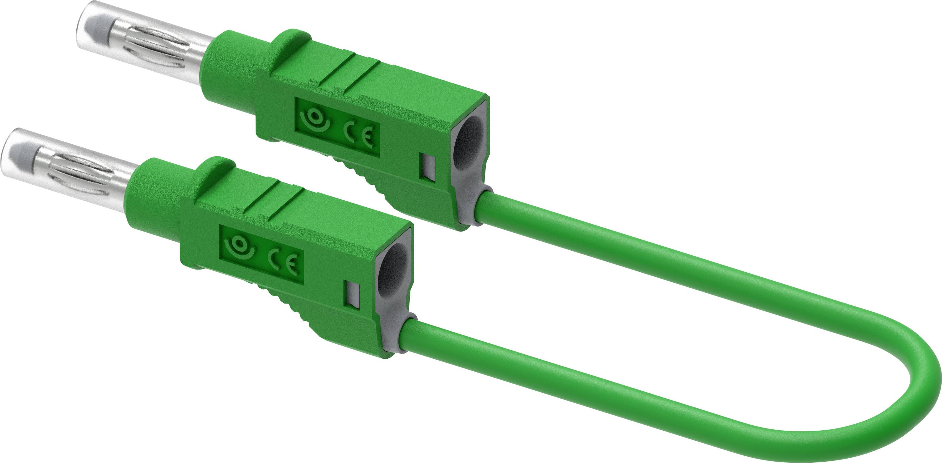Electro PJP 2211/600V-CD1-100V merilni vod banana moški konektor 100 cm zelena 1 kos-0