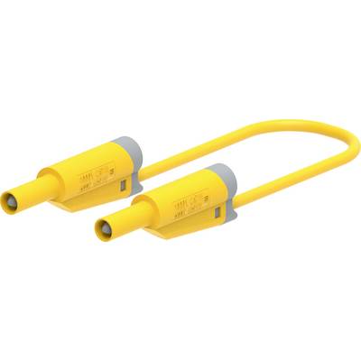 Electro PJP 2712-IEC-CD1-100J merilni vod banana moški konektor 100 cm rumena 1 kos-0