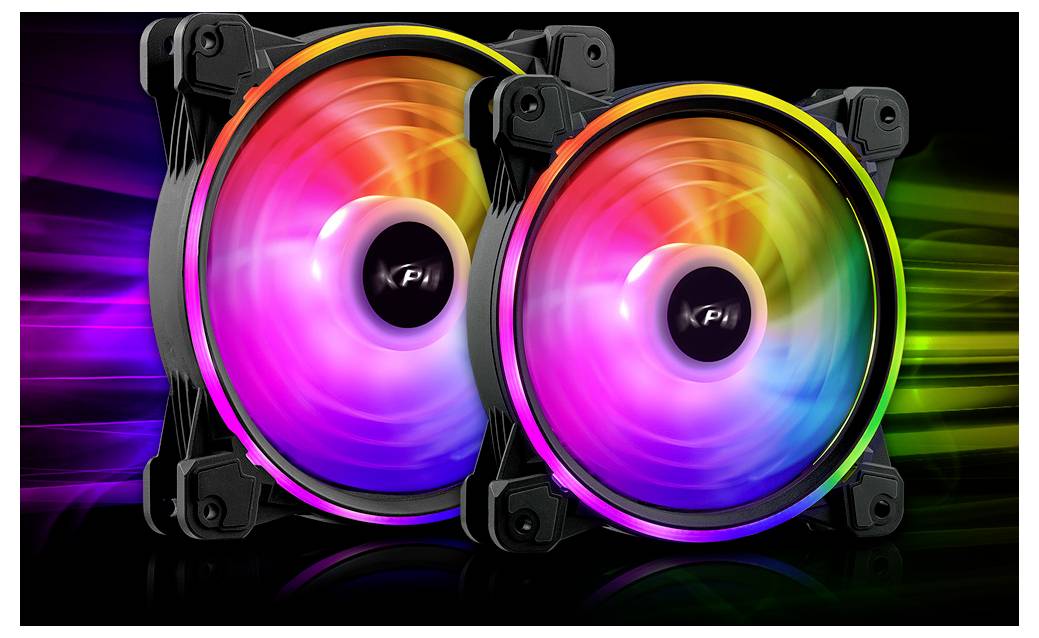ADATA HURRICANE 140 ventilator za ohišje računalnika črna (Š x V x G) 140 x 140 x 25 mm-3