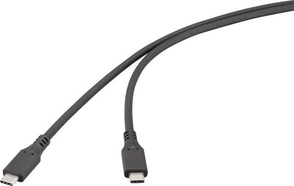 Renkforce USB kabel USB 4.0 USB-C® vtič 1.00 m črna RF-6830438