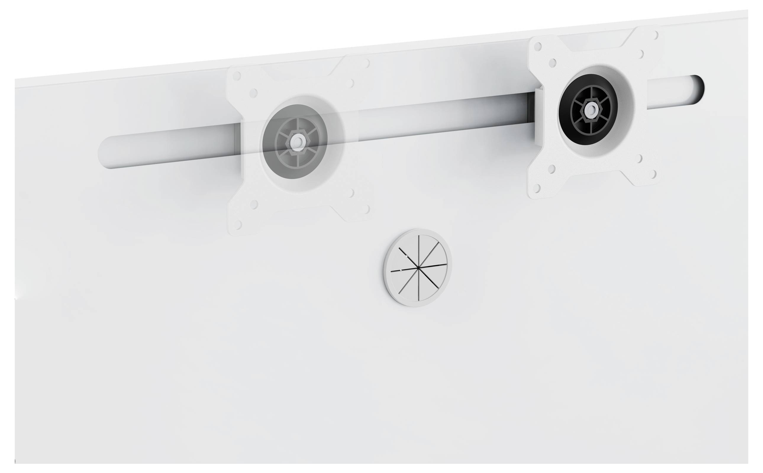 SpeaKa Professional SP-B25-02 Monitor + Organizer Board namizni nosilec za monitor 1 Zaslon(-i) mat bela tog nosilec-3