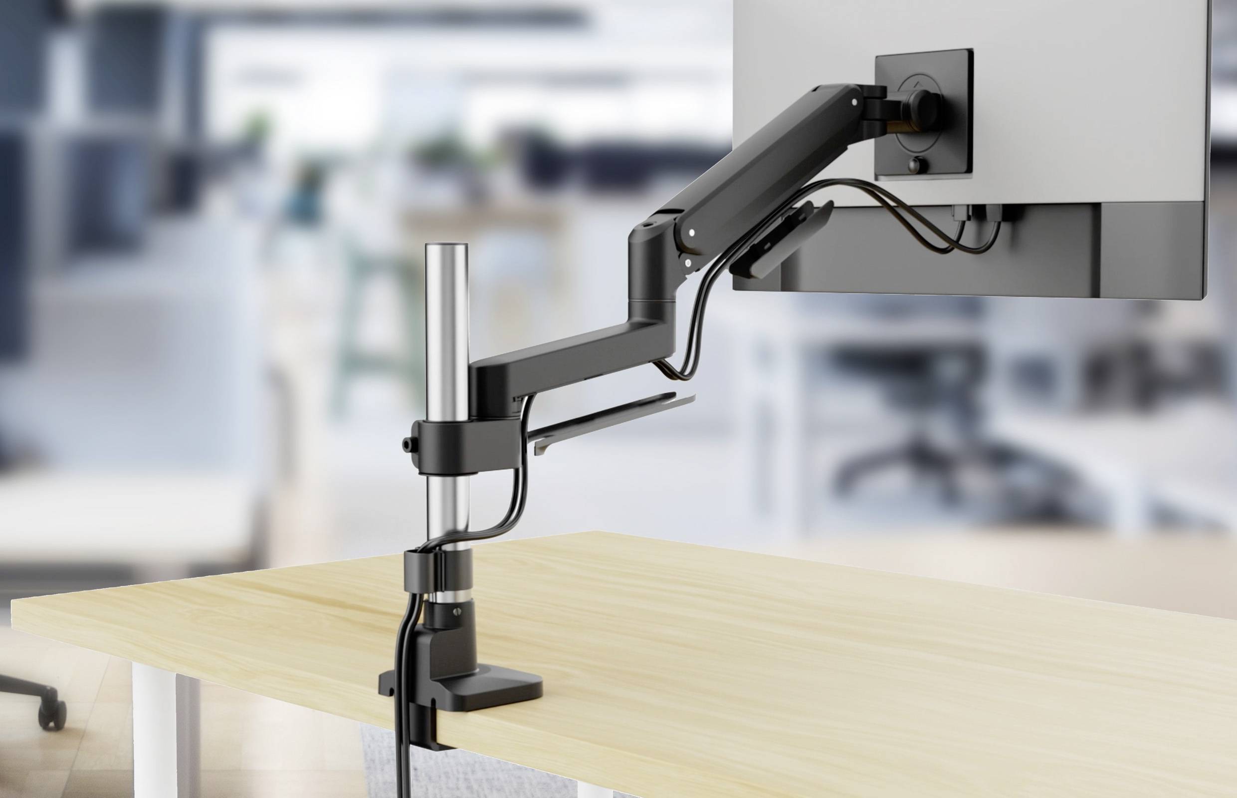 SpeaKa Professional SP-MM-1050 namizni nosilec za monitor 1 Zaslon(-i) 38,1 cm (15") - 101,6 cm (40") črna/srebrna možno-5