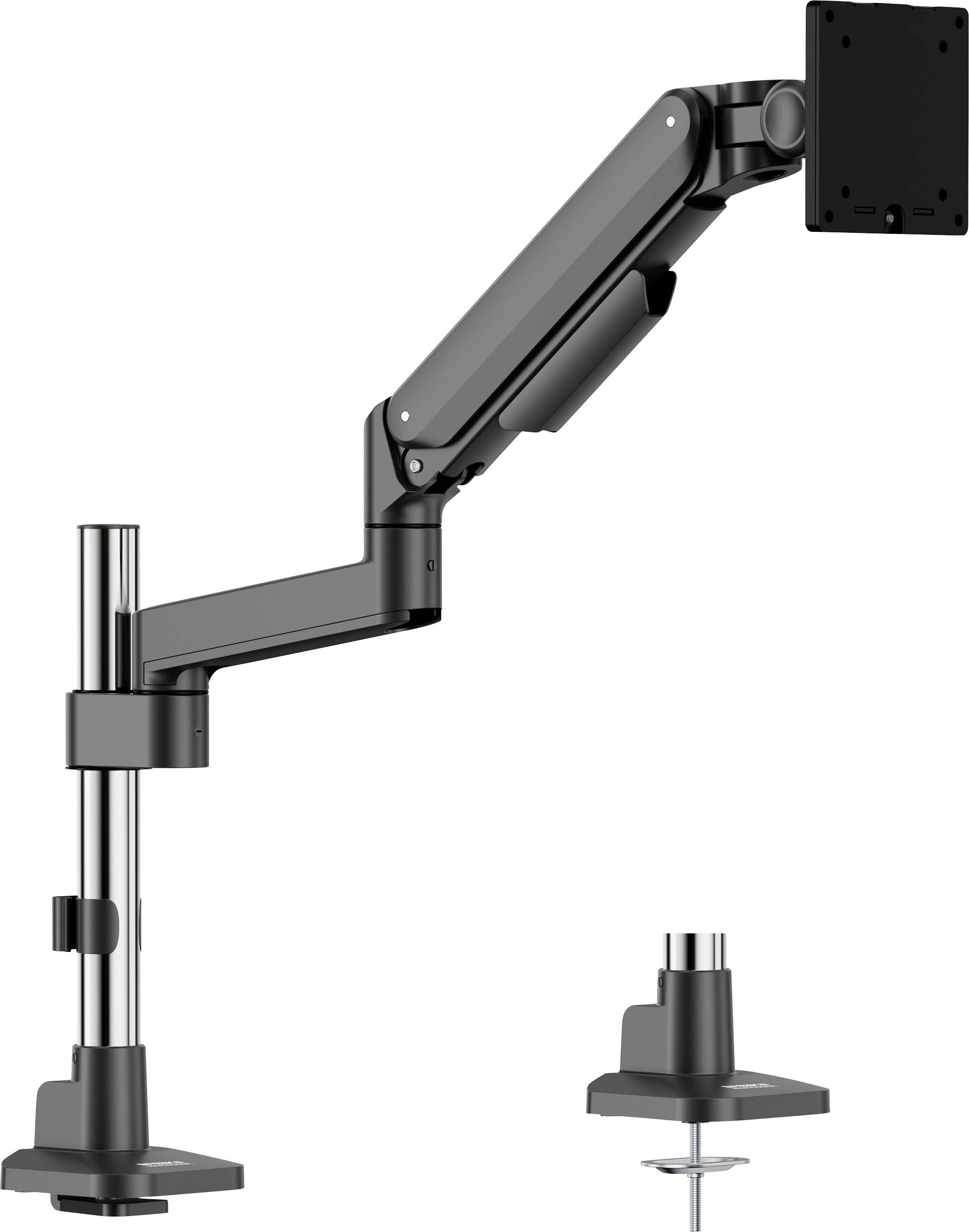 SpeaKa Professional SP-MM-1050 namizni nosilec za monitor 1 Zaslon(-i) 38,1 cm (15") - 101,6 cm (40") črna/srebrna možno-0