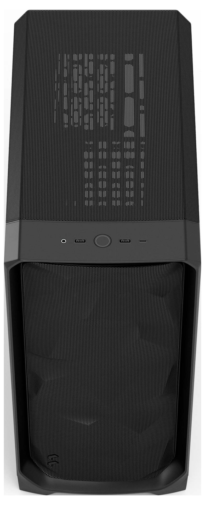 Fractal Design FD-C-MES3A-01 tower računalniško ohišje črna 3 vnaprej nameščeni ventilatorji, filter prahu, vgrajena osv-5