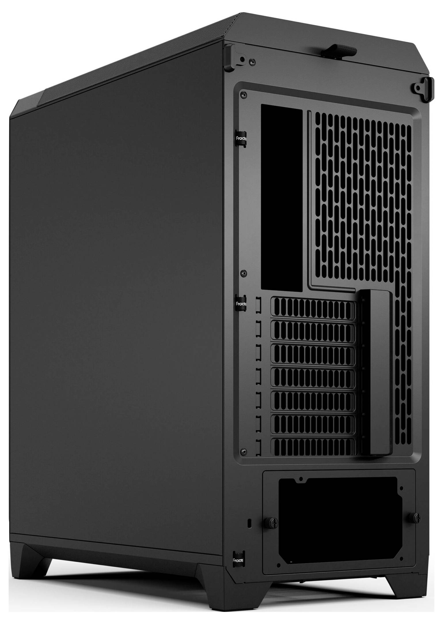 Fractal Design FD-C-MES3A-01 tower računalniško ohišje črna 3 vnaprej nameščeni ventilatorji, filter prahu, vgrajena osv-11