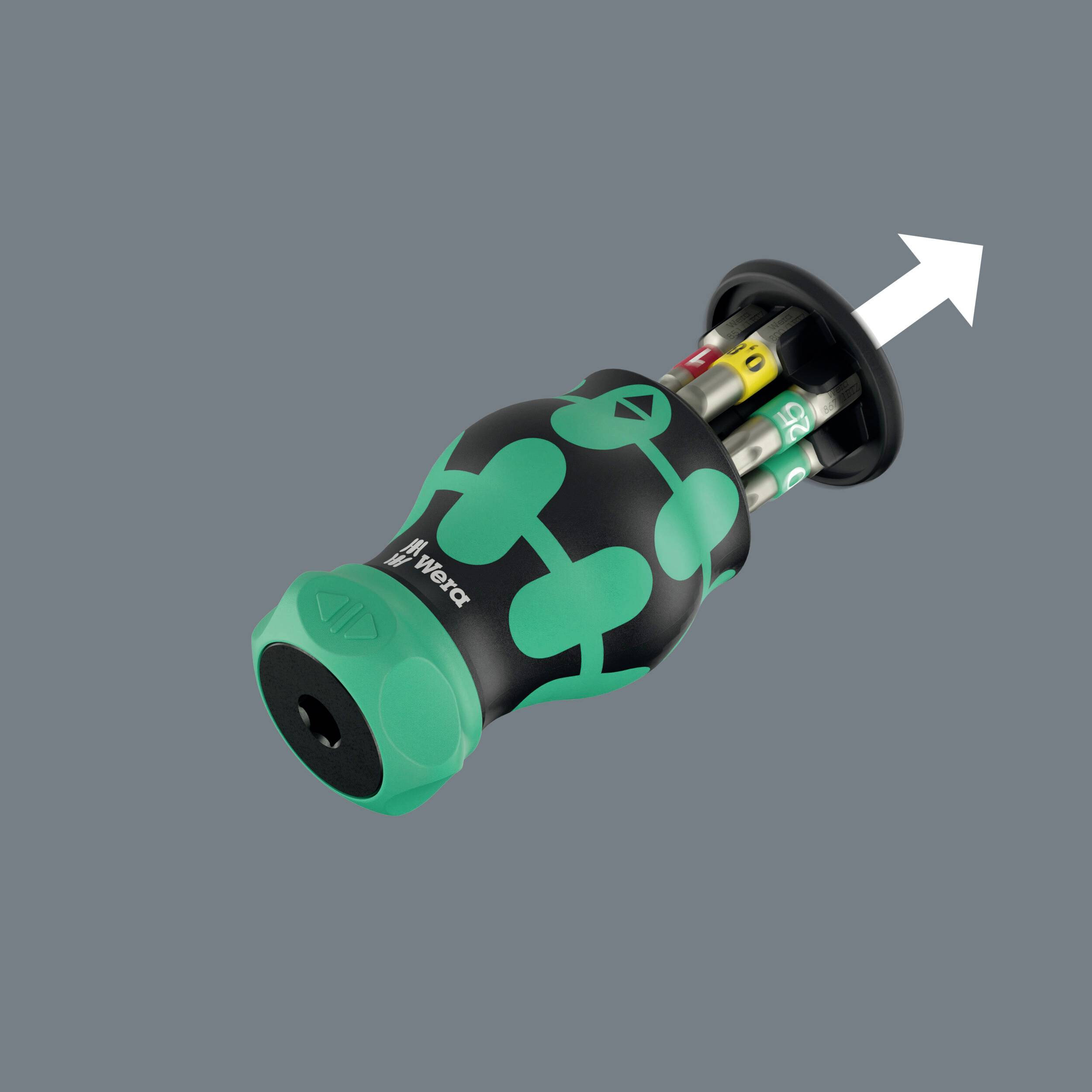Wera Kompakt Stubby Magazin RA 1 2025 univerzalni izvijač z magazinom-4