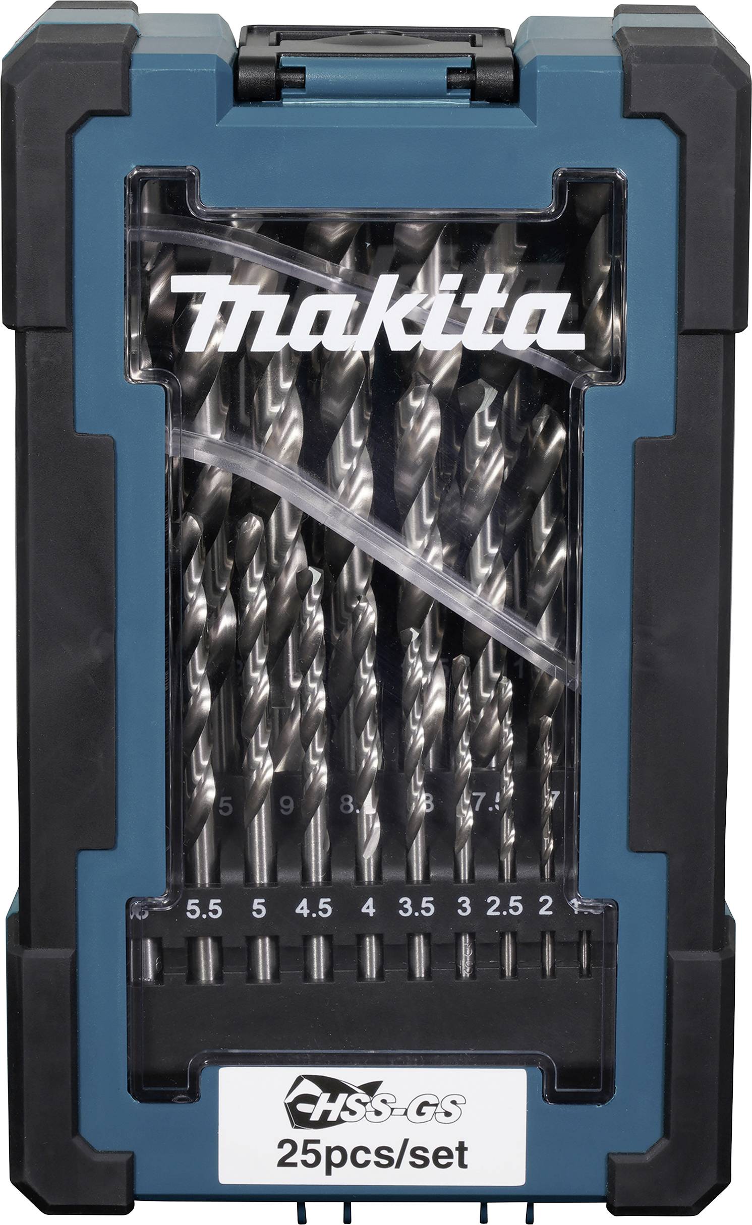 Makita D-78368 HSS komplet spiralnih svedrov za kovino 1 mm, 1.5 mm, 2 mm, 2.5 mm, 3 mm, 3.5 mm, 4 mm, 4.5 mm, 5 mm, 5.5-0